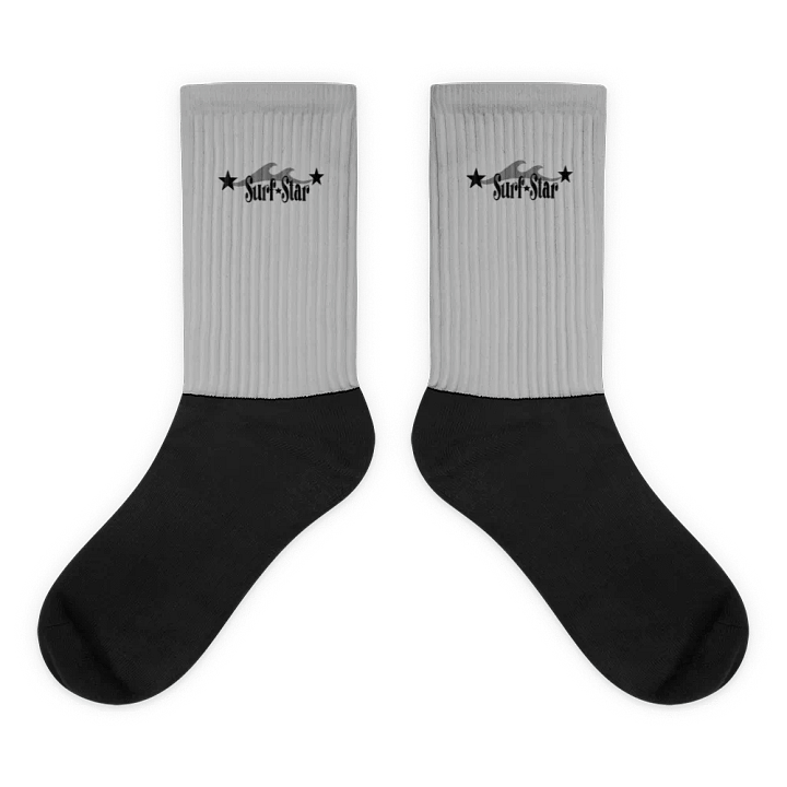 Surf star logo, gray socks product image (1)