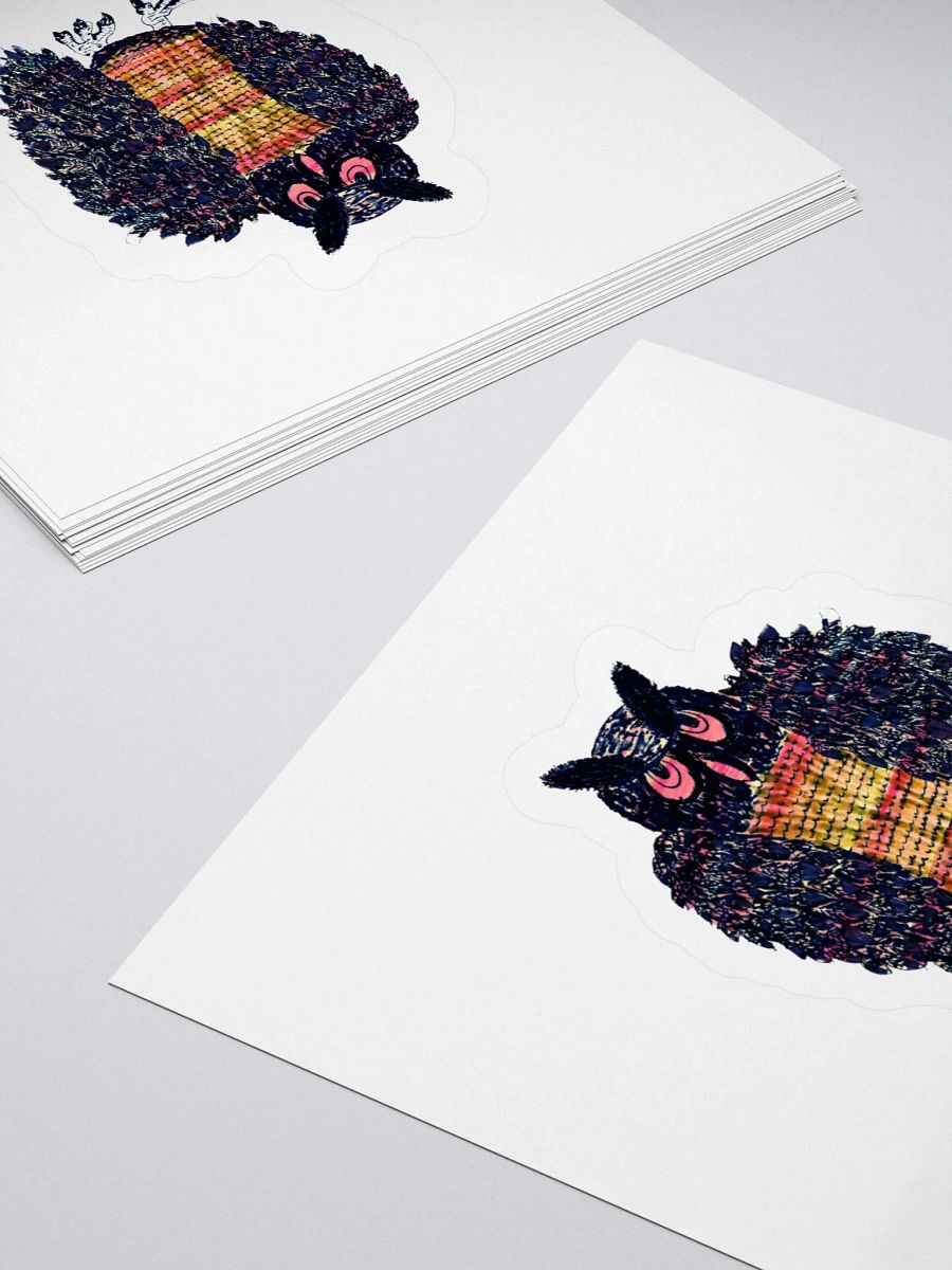 Vibrant Owl Kiss Cut Stickers product image (6)