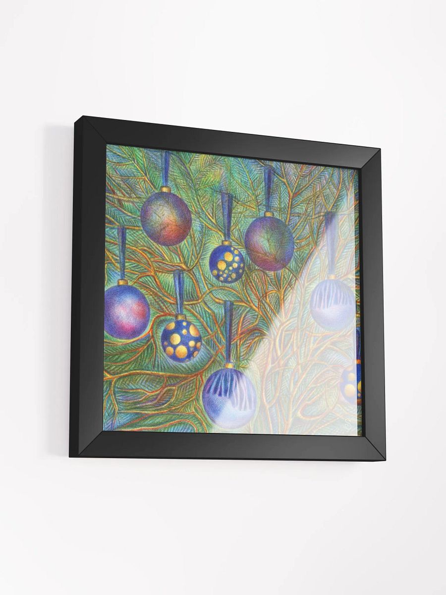 Festive Ornaments Framed Matte Poster - New Year Balls product image (25)