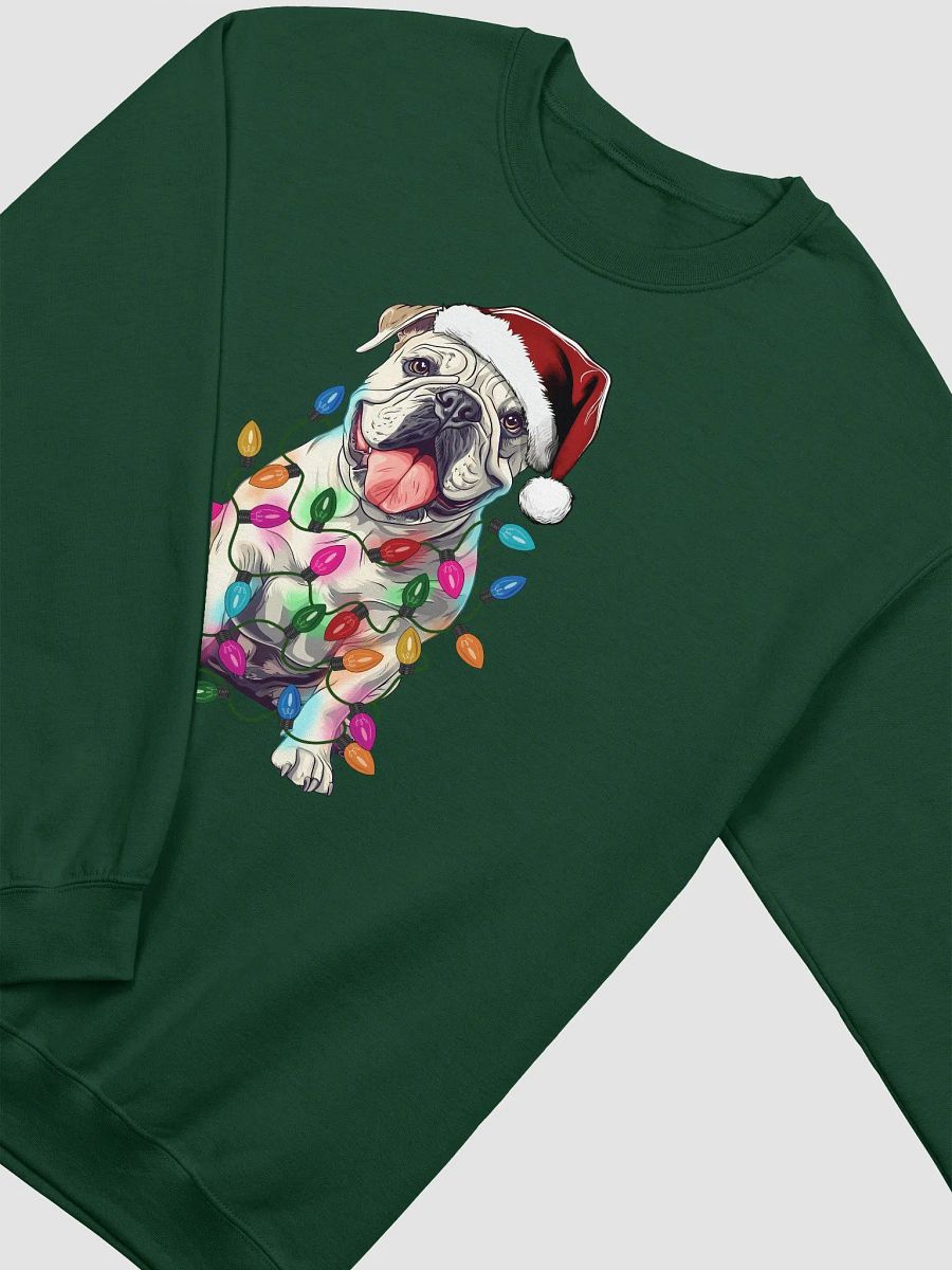 Funny English Bulldog(White) Christmas Sweatshirt product image (9)