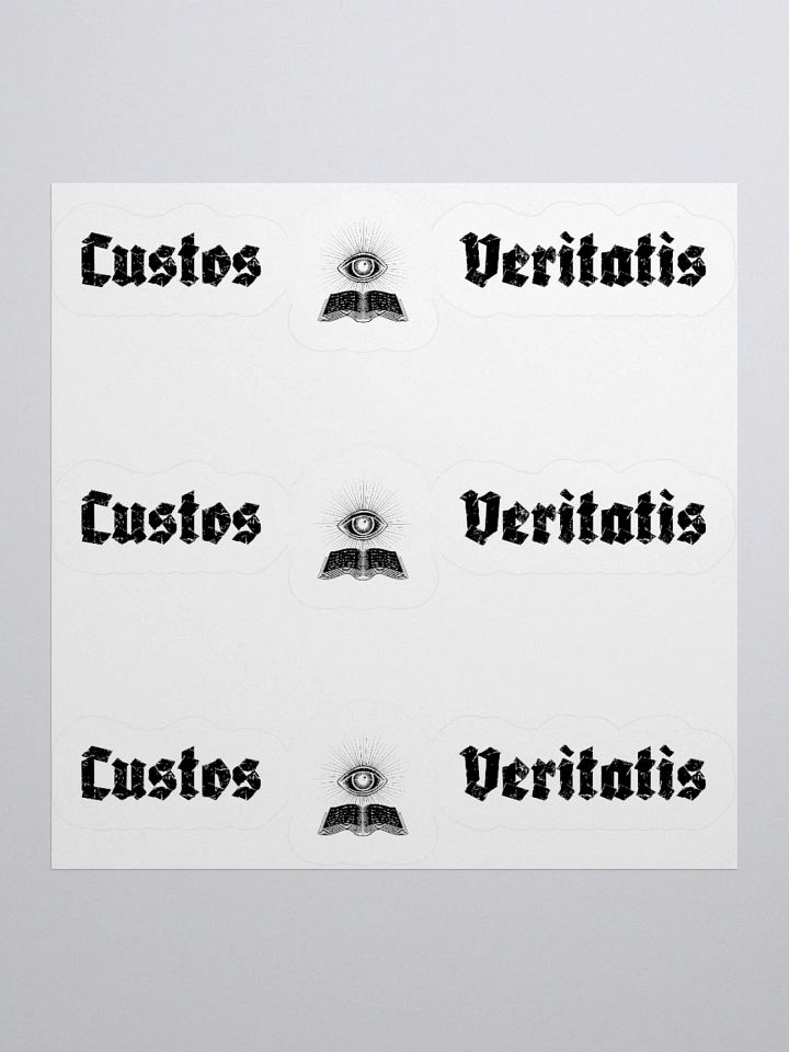 Custos Veritatis Black Eye Banner Sticker product image (1)