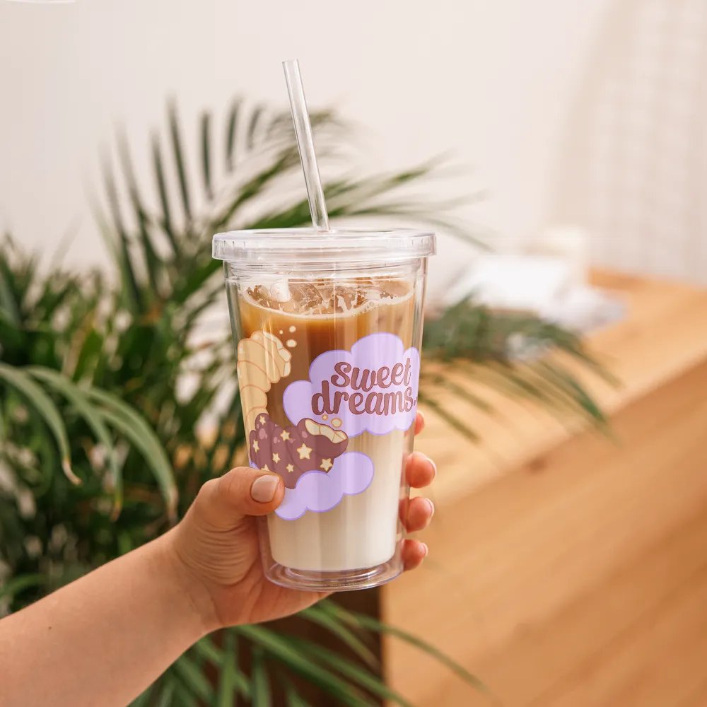 ꒰ ☆ Cinnaminnie's PJs ☆ ꒱ Clear Plastic Tumbler product image (11)