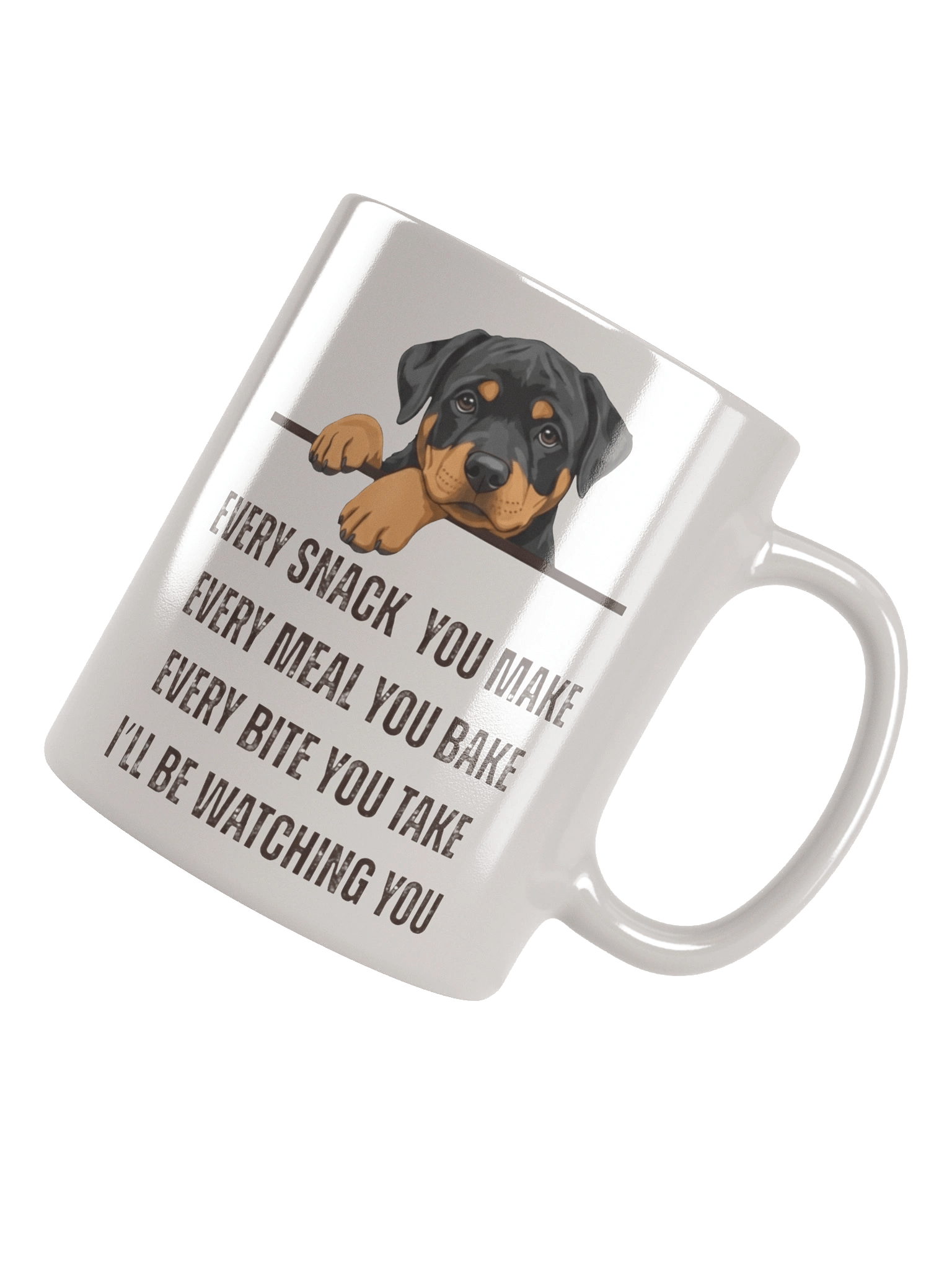 Rottweiler Pawsitively Watching You Mug product image (14)
