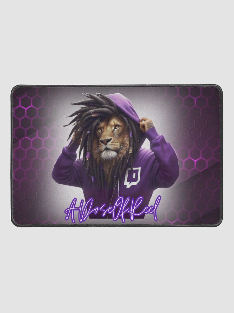 Purple Lion logo Desk Mat 12
