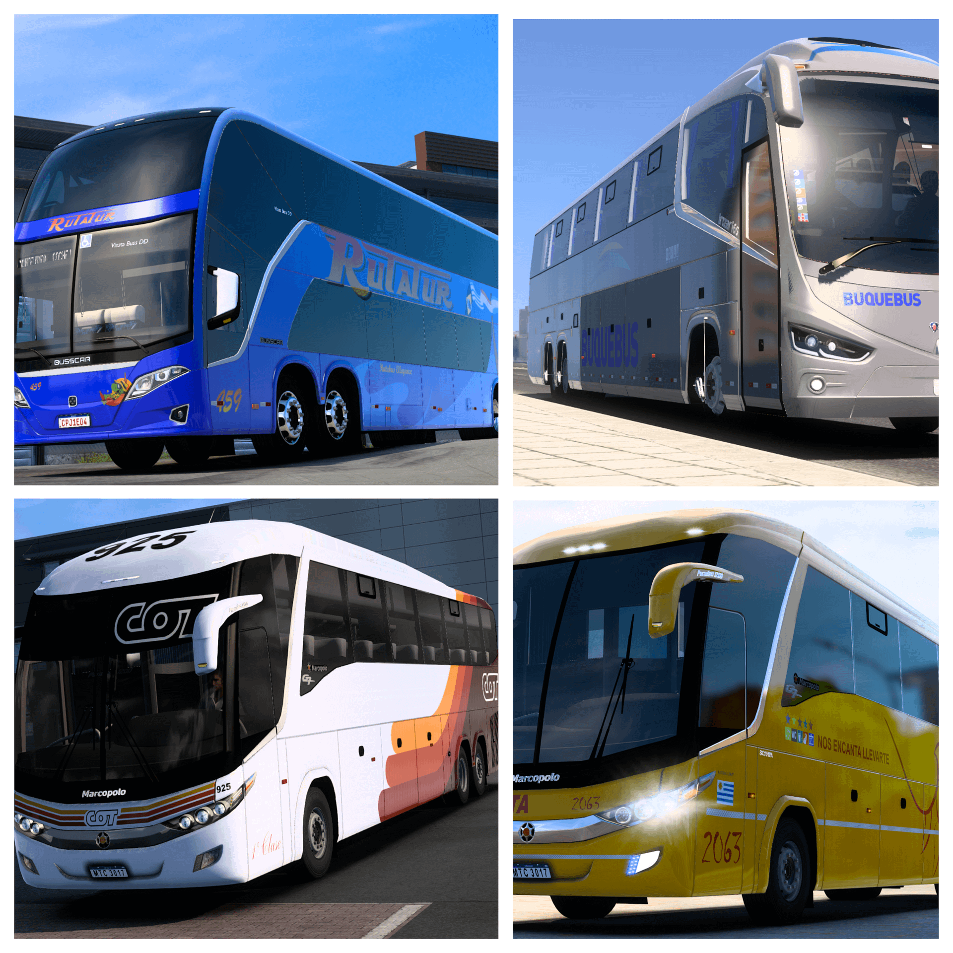 Pack Semi Completo de Buses y Skins 🇺🇾 ETS2 | Simulación Terrestre product image (1)