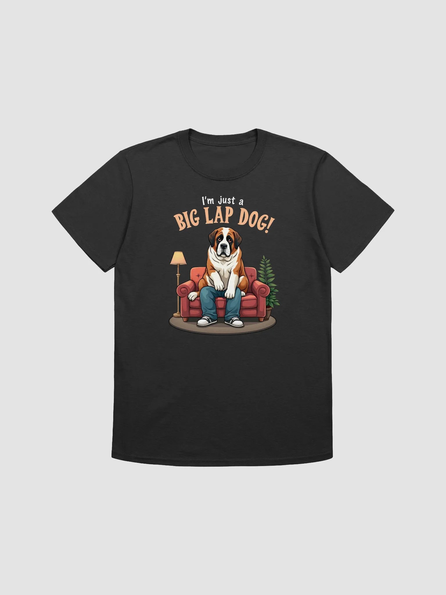 funny St Bernard T-shirt - I'm just a big lap dog!