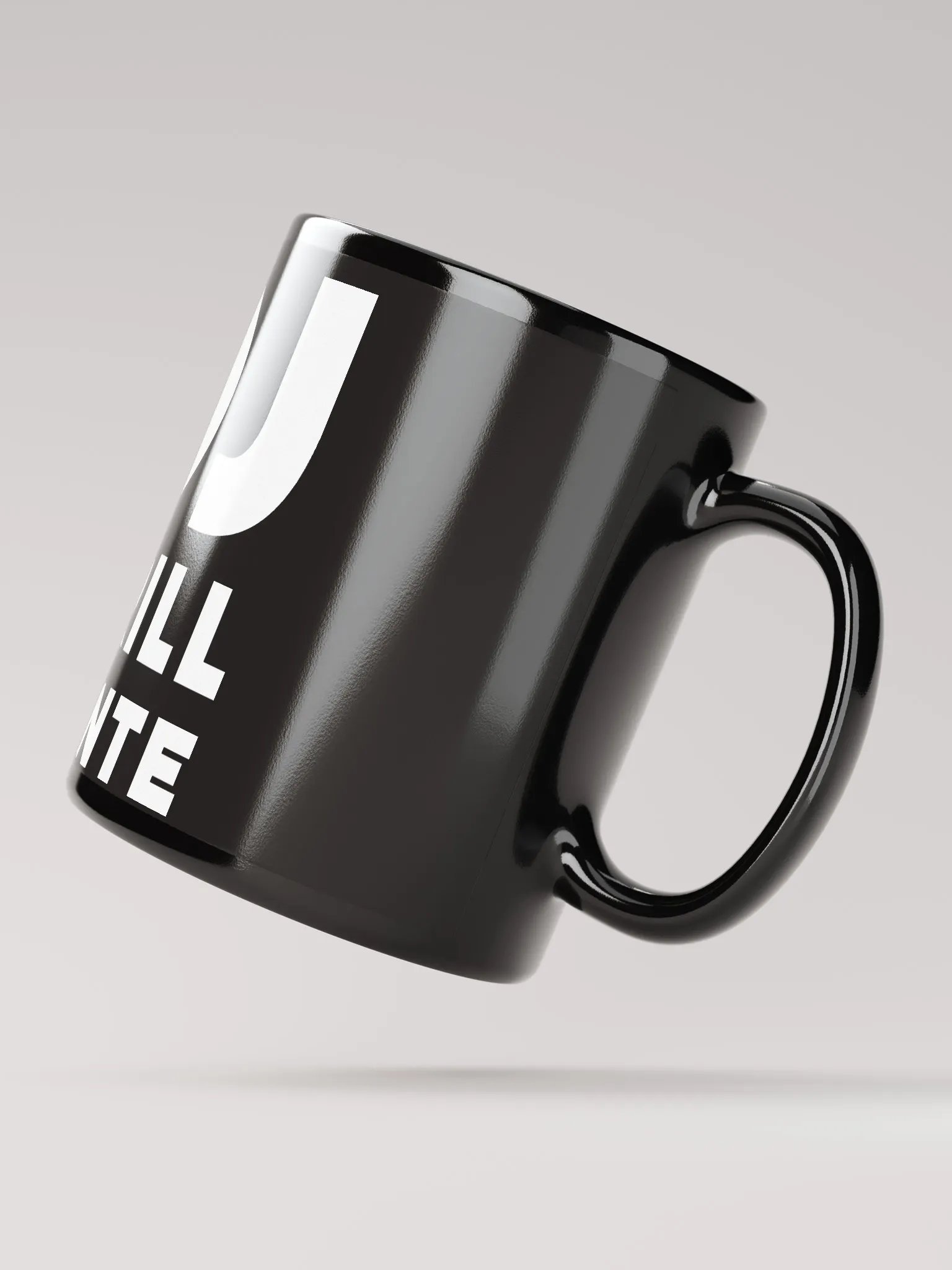 KAFFEKOPP - VITT TRYCK product image (2)