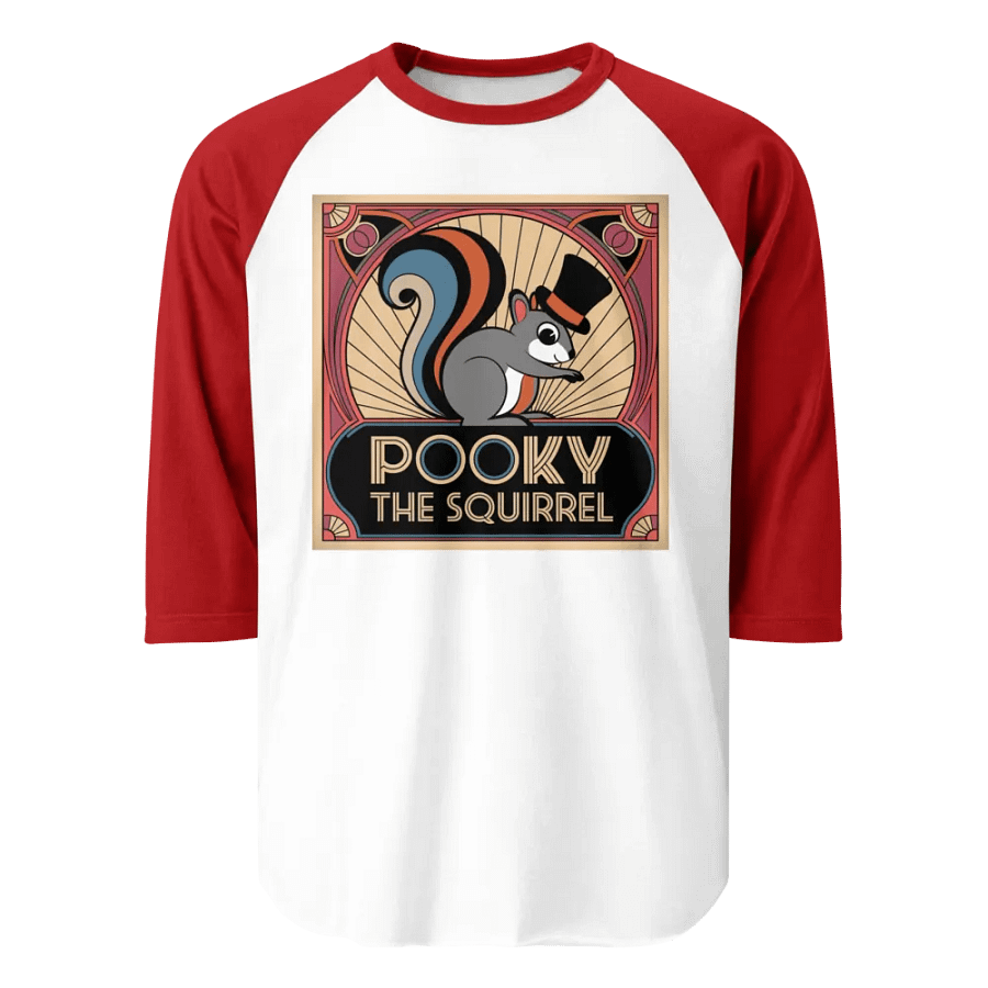 Pooky's Dapper Squirrel Raglan Tee product image (1)