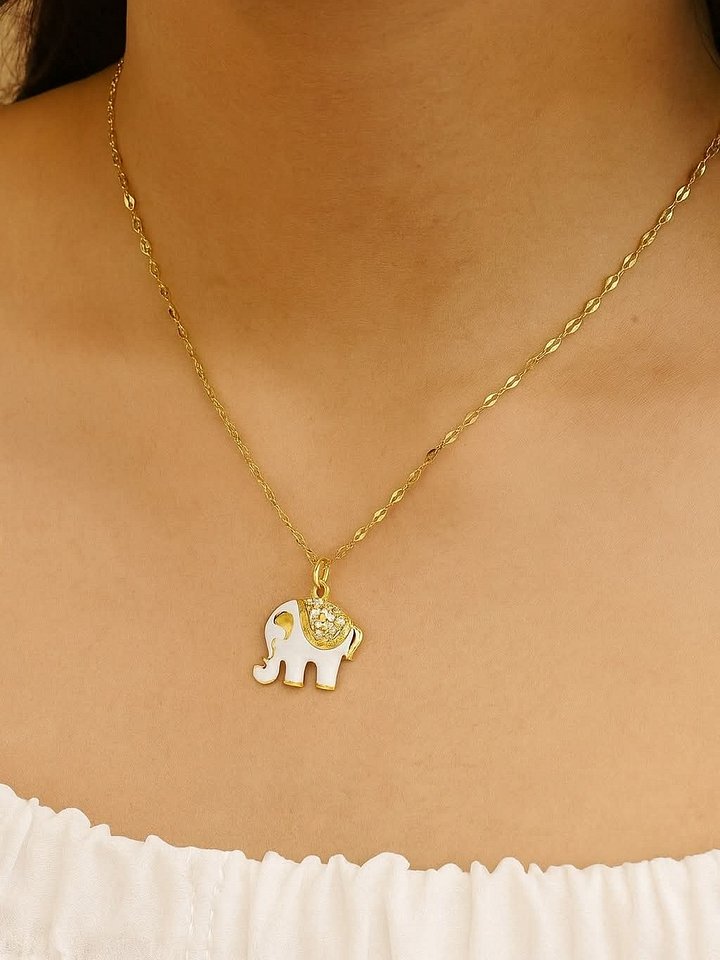Cute elephant necklace for women product image (5)