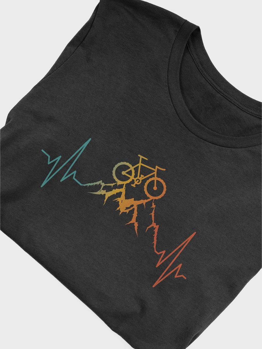 Vintage Bicycle Cycling Heartbeat Mountain Biking T-Shirt product image (5)