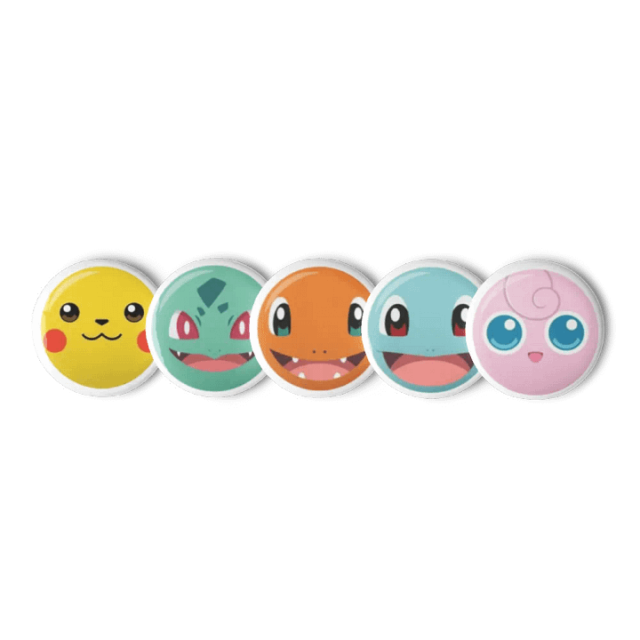 Pokemon Button Pins (5) product image (2)