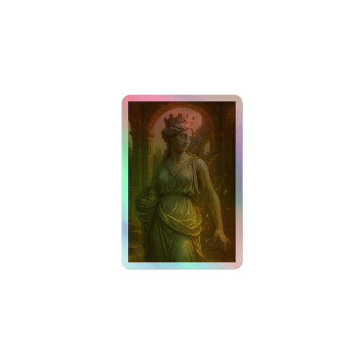 Goddess Fortuna Annonaria Breaking Free Holographic Sticker product image (1)