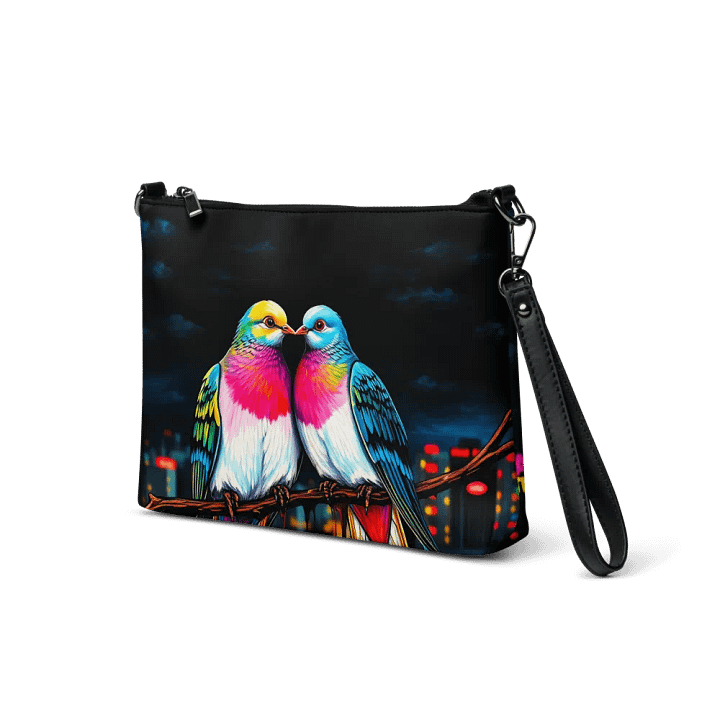 faux leather Charcoal Chic Crossbody Bag product image (2)
