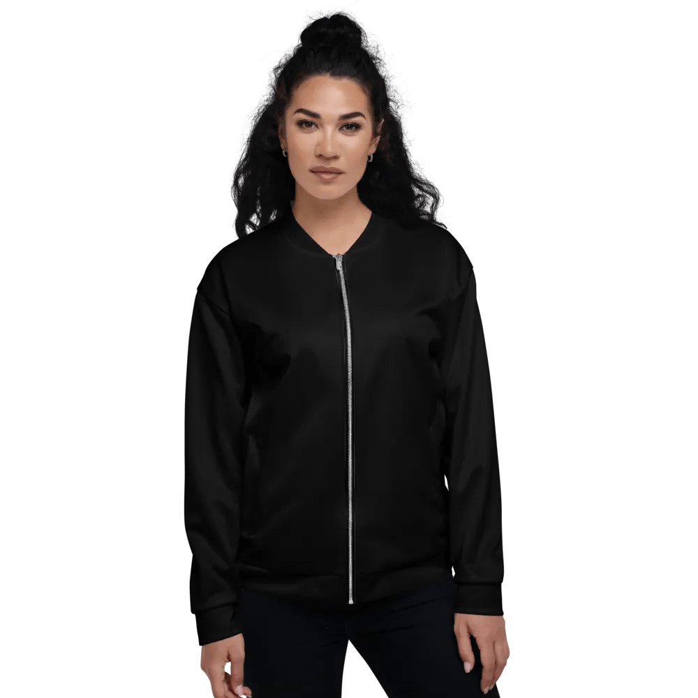Pure Black Bomber Jacket product image (2)