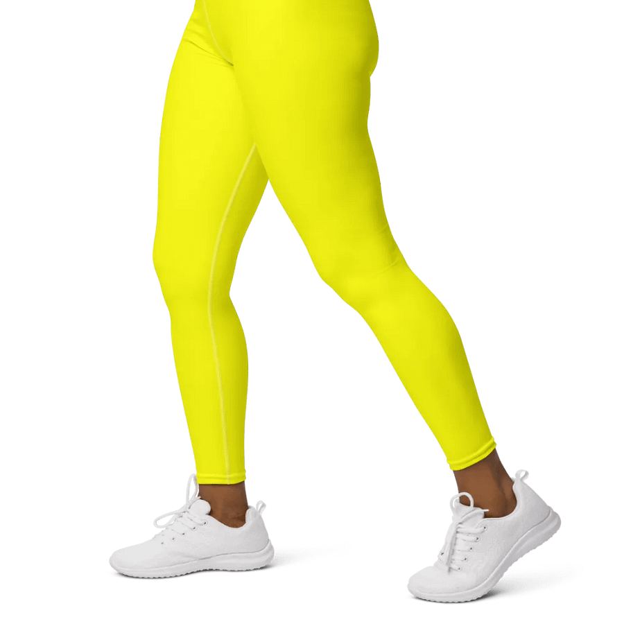 Plain Color Yellow Yoga Leggings product image (4)