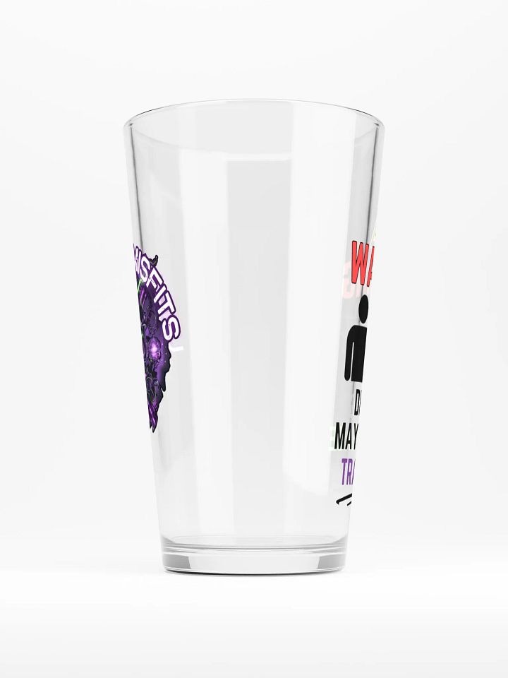 Unhinged Misfit Trash Talk Pint Glass product image (1)