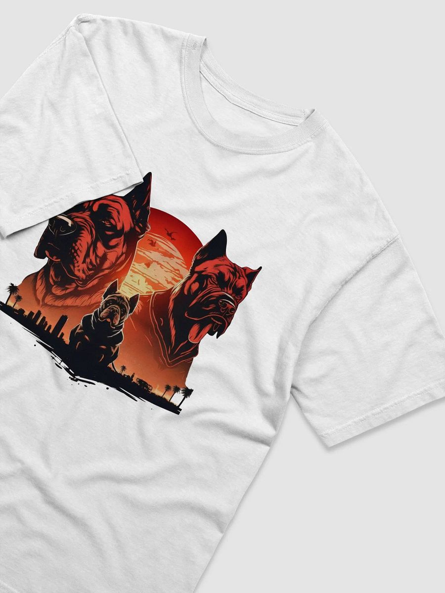 Retro Cane Corso White Relaxed Fit T-shirt product image (3)