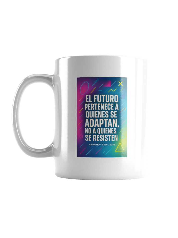 TAZA ultra-premium viral con estética trending 2025 y cita sobre adaptación product image (3)