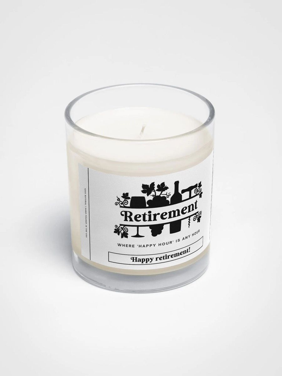 A humorous gift for the retired wine lover - Soy wax vegan candle product image (3)