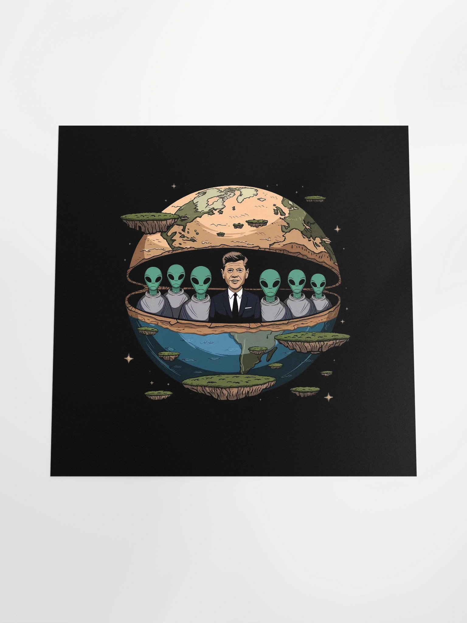 JFK Chilling with the Aliens Poster 18x18 — TE.POST-01 product image (4)