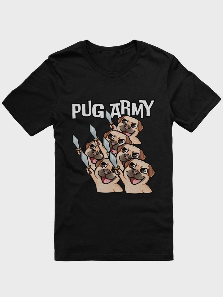 Pug Army - Soft T-Shirt Dark product image (1)