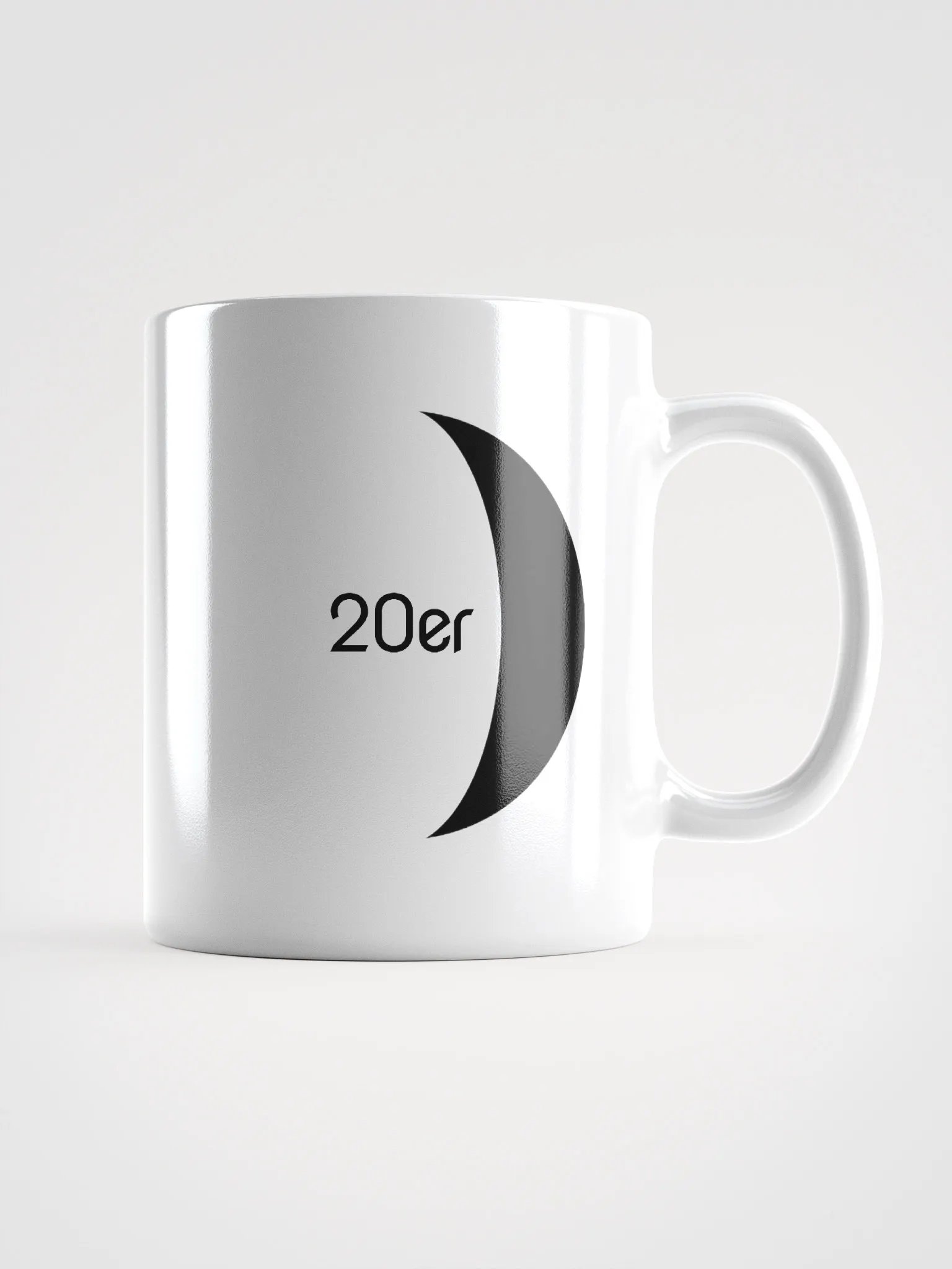 20er Waning Gibbous (White Glossy Mug) product image (1)