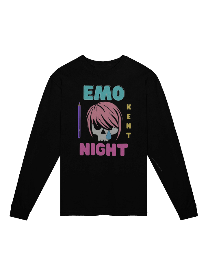 Emo Night Kent Sad Skull Long Sleeve product image (1)