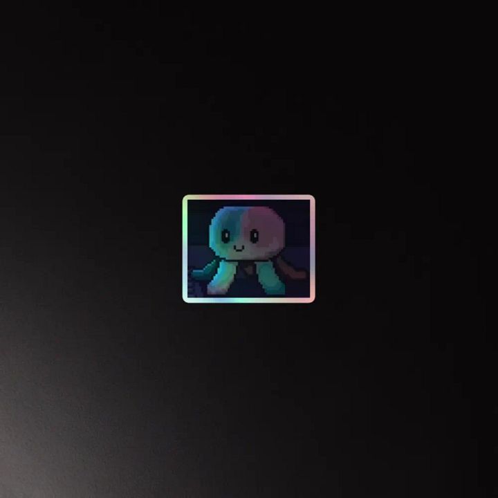 Squiddleton Holographic Sticker product image (4)