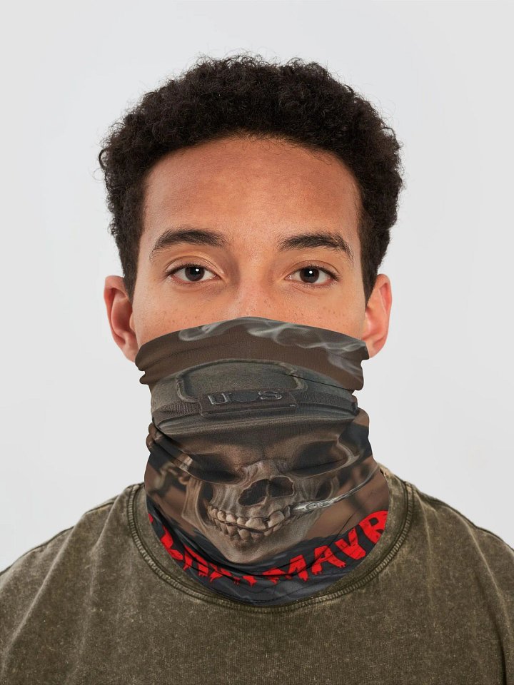 Smoking Skull Military Neck Gaiter product image (1)