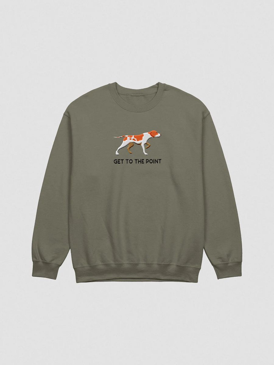 Get to the Point Sweatshirt (Embroidered) of an English Pointer(Orange) product image (4)
