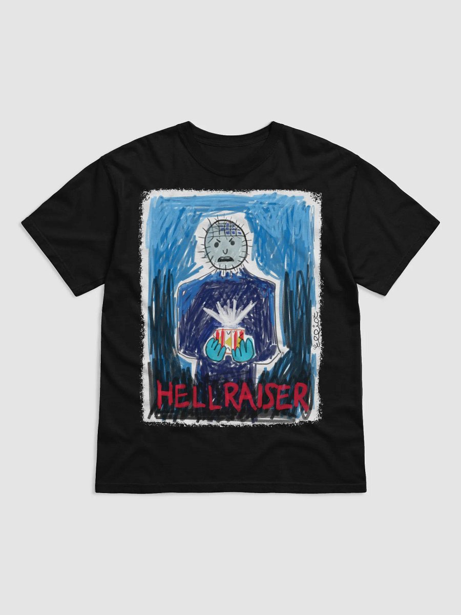 ⛓ “HELLRAISER PINHEAD” – Creepy Kids Cenobite Crayon Funny Unisex Tee Limited Edition🎨🩸 product image (1)