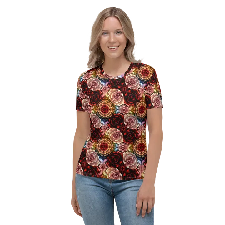Rose Garden Dream Women's Crew Neck Tee product image (2)