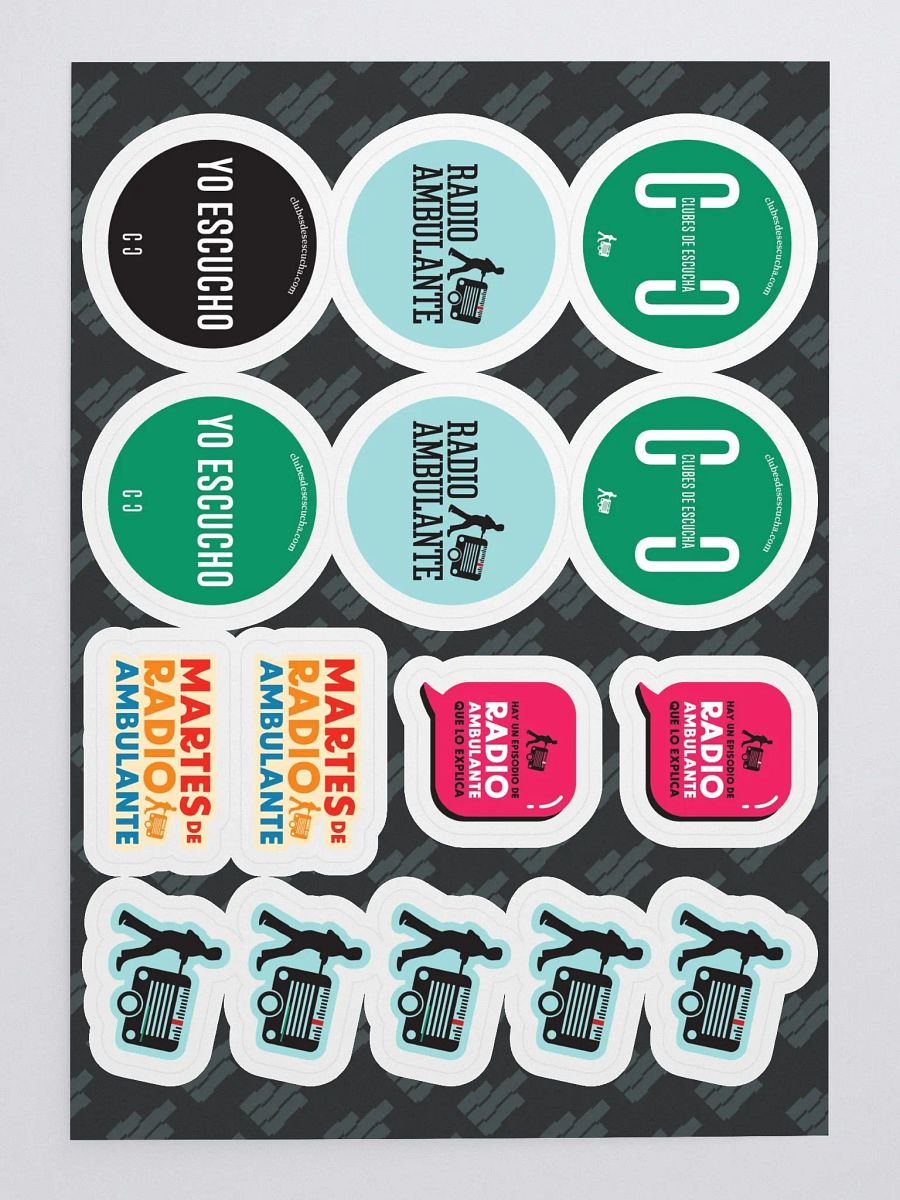 Hoja de stickers Clubes de escucha product image (3)