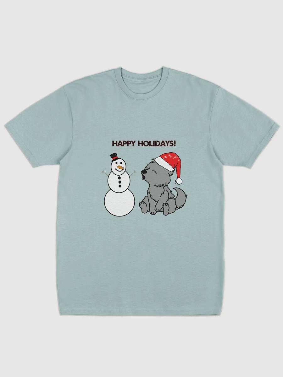 Festive Snowman and Wolf Holiday Tee product image (6)