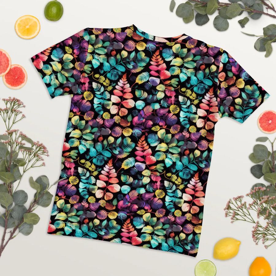 Fern Leaf Pattern All Over Print T-shirt product image (8)