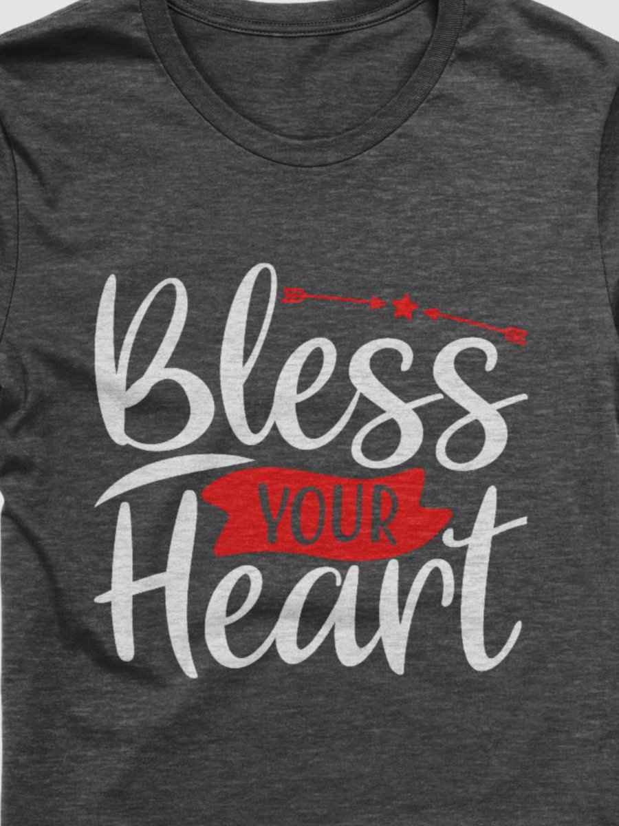 Bless Your Heart T-Shirt (White Text) product image (2)