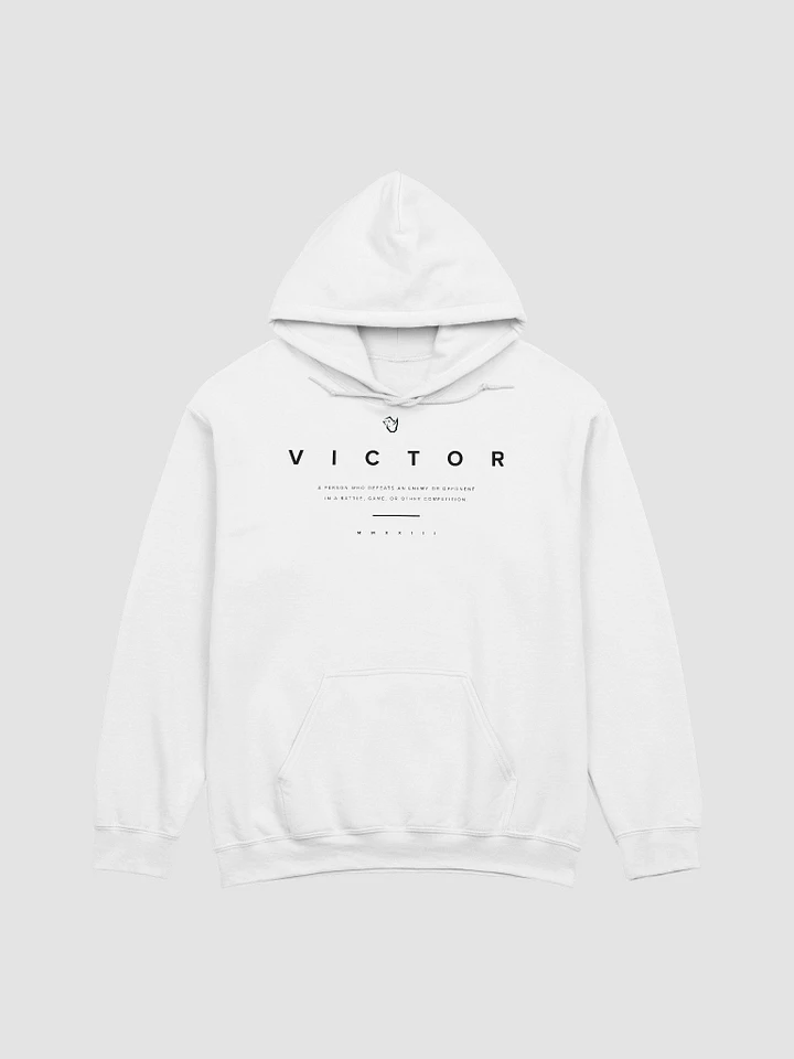 V I C T O R | Hoodie | Black Text product image (7)