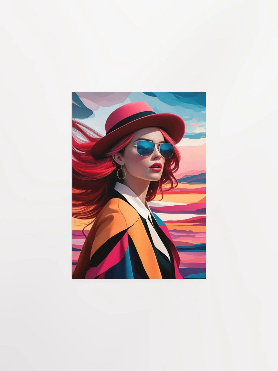 Abstract illustration of a Woman Poster - 3 product image (3)