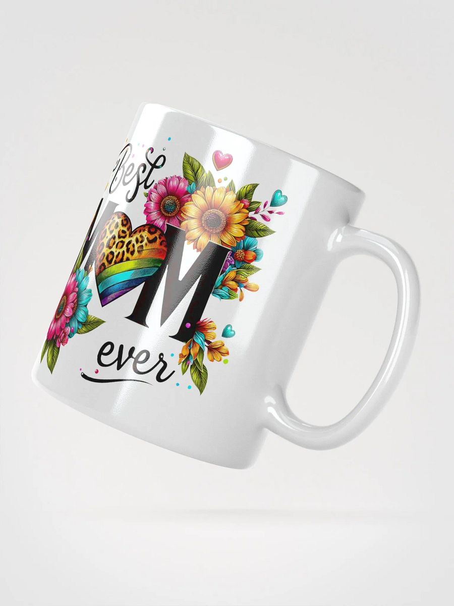 Leopard Heart Floral Best Mom Mug product image (3)