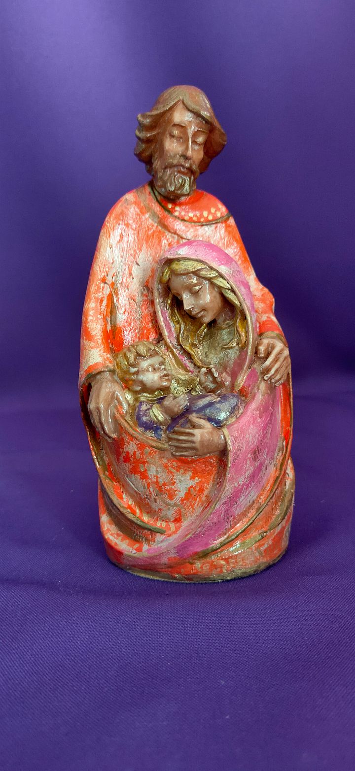 Presépio Tranquilidade, peça vintage, Sagrada Família, decoração natalina, nascimento de Jesus Cristo, presépio de colecionador product image (1)