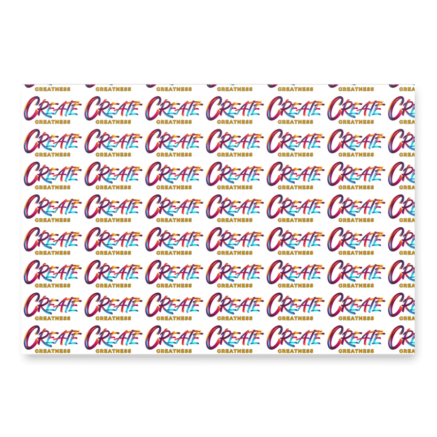 Create Greatness Wrapping Paper Set product image (3)