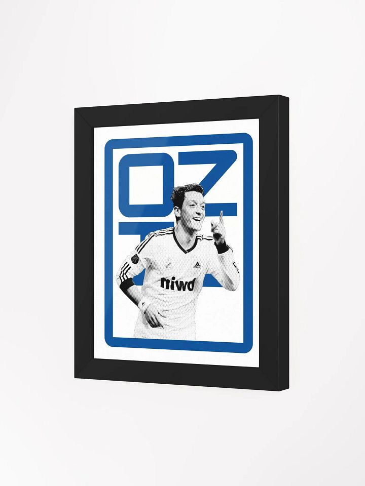 Mesut Özil BW Real Madrid Name Art Framed Print product image (1)