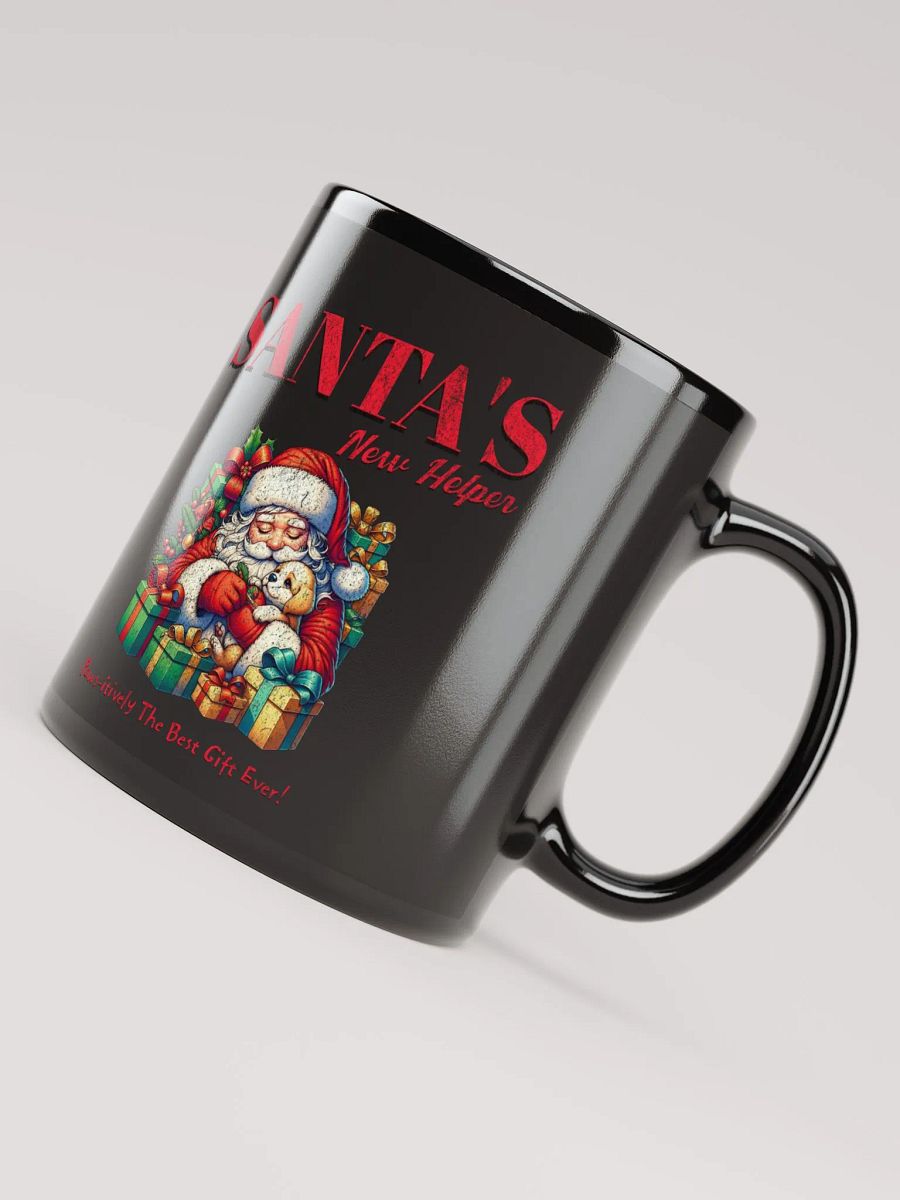 Santa's New Helper - Dog Lovers Black Mug product image (7)