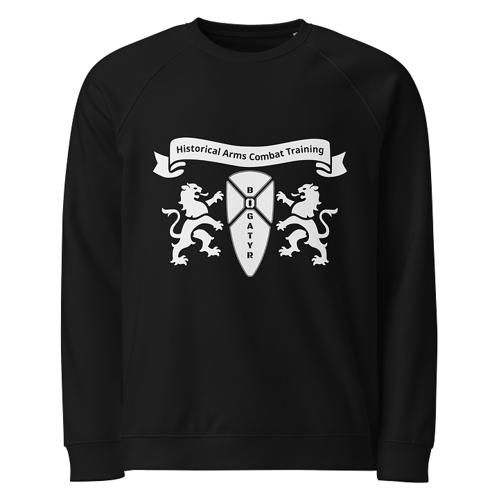Organic Raglan Sweatshirt - white HACT logo product image (1)