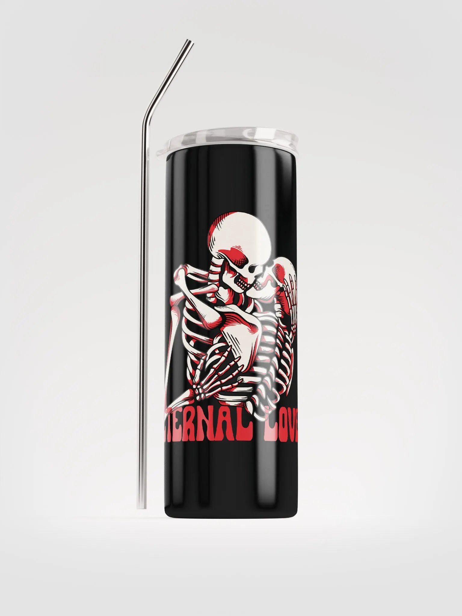 Gothic Valentine's Stainless Steel Tumbler: Eternal Love product image (1)