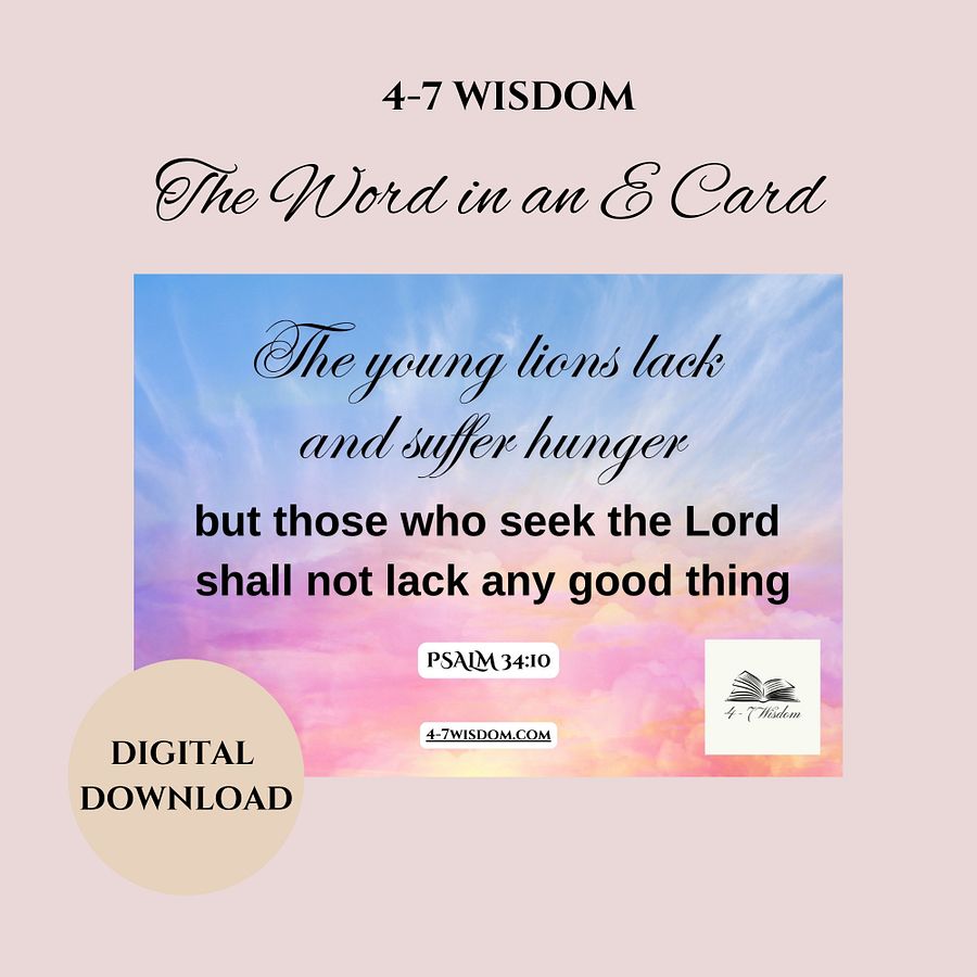 Seek the Lord E Card product image (1)