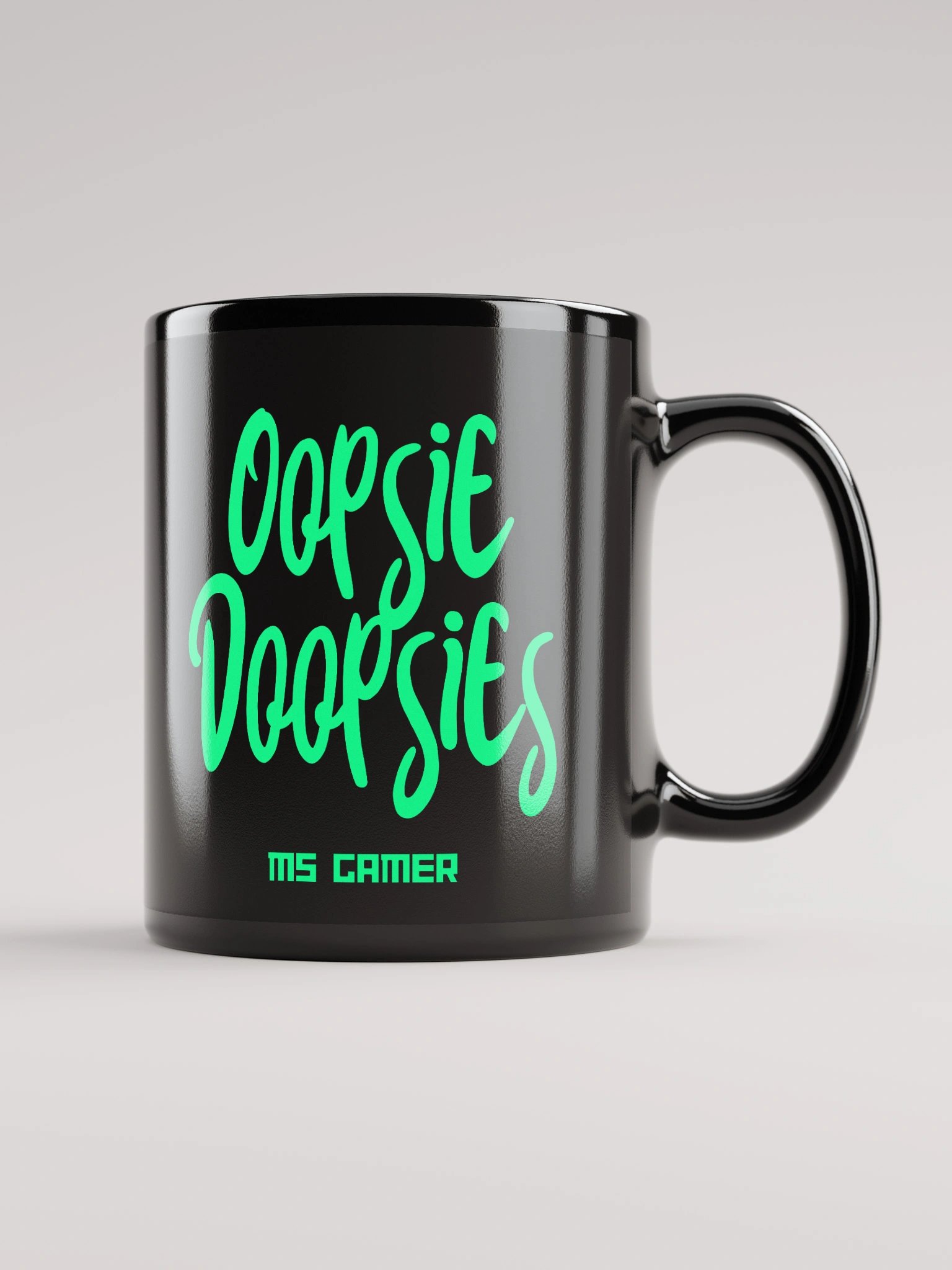 Ms Gamer Oopsie Doopsie Black 11oz Mug - Black product image (1)