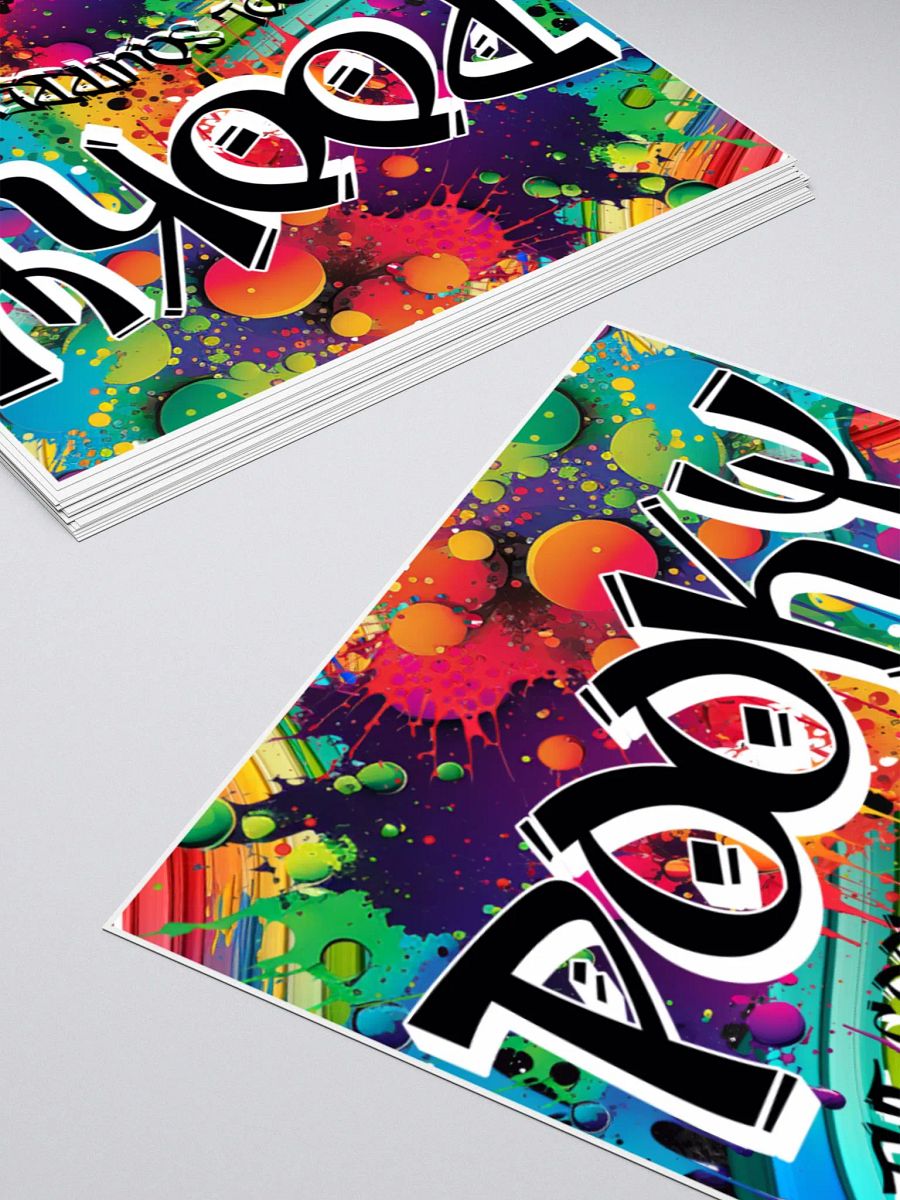 Pooky's Graffiti Kiss Cut Stickers product image (12)