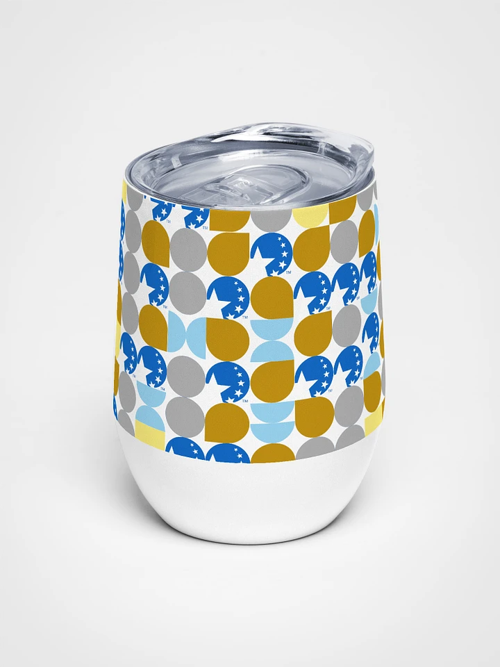 Tumbler with Lid featuring Icon Pattern product image (1)