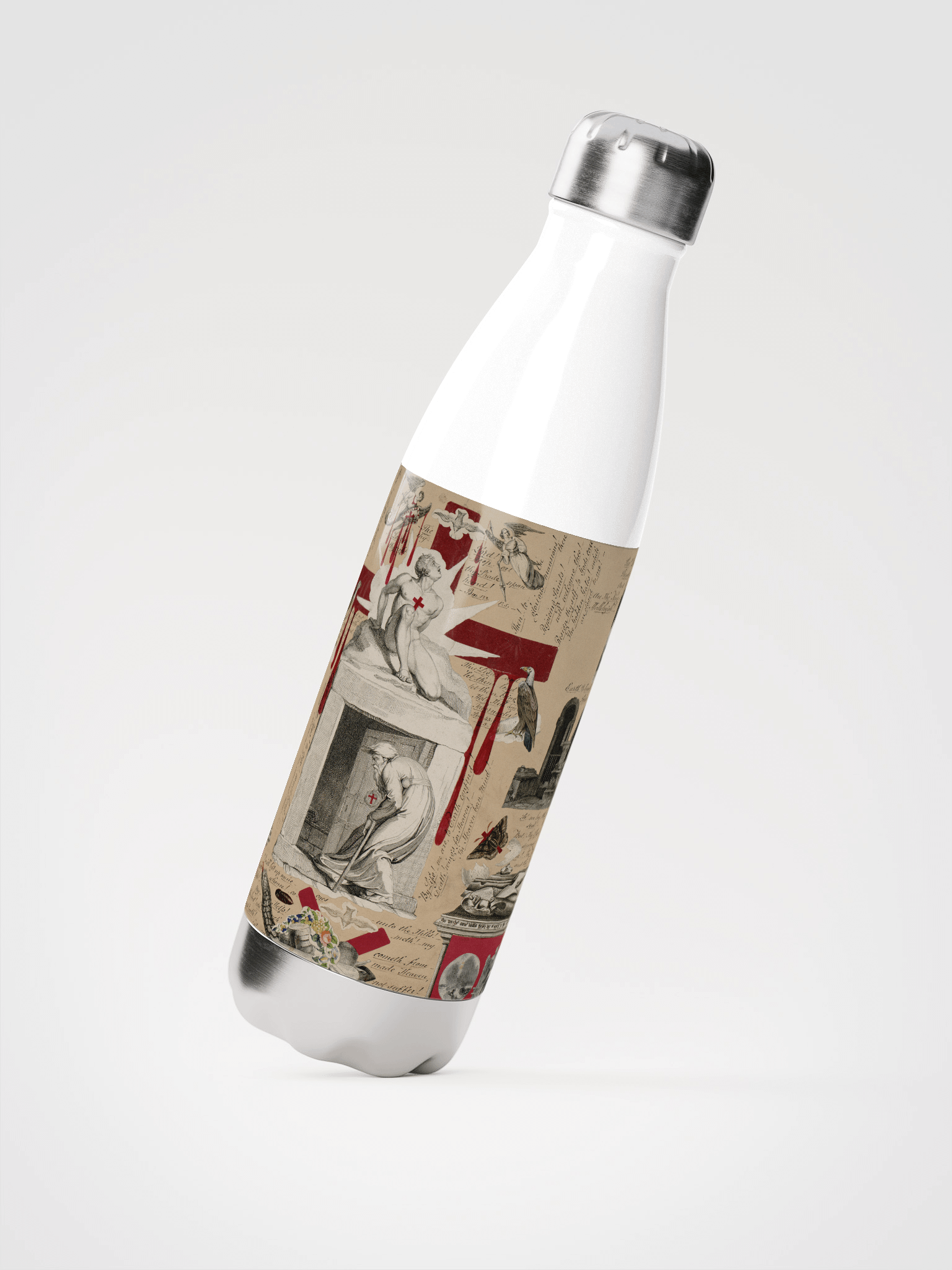 Victorian Blood Book. Stainless Steel Water Bottle product image (2)